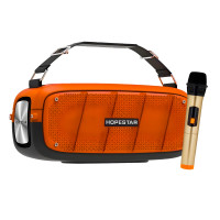 Портативная Bluetooth колонка Hopestar A20 Pro 55Вт оранжевая c микрофоном для караоке