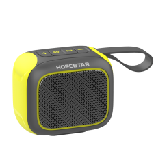 Компактная беспроводная Bluetooth-колонка Hopestar A22 Серо-желтый