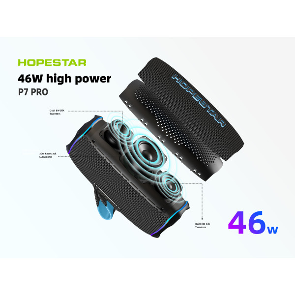 Оригинальная bluetooth колонка P7 Pro HOPESTAR Черная