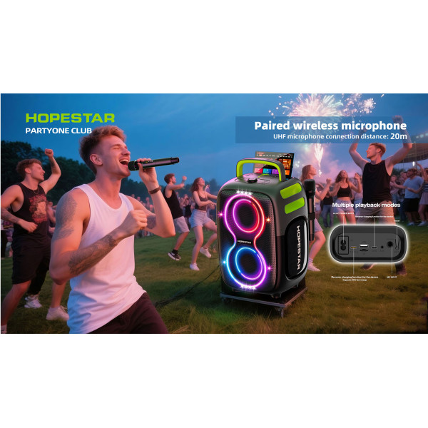 Беспроводная портативная колонка Hopestar Party One Club 650W Синий