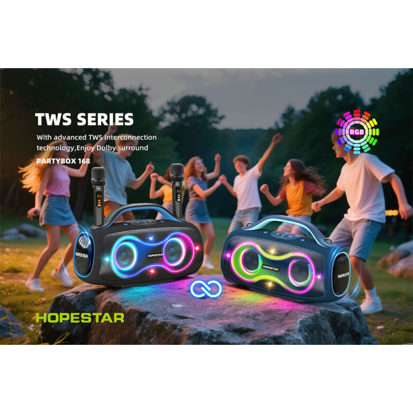 Беспроводная портативная колонка Hopestar PartyBox 168 400W Черная