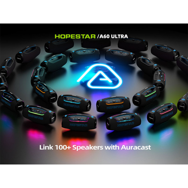Портативная Bluetooth-колонка HOPESTAR A60 Ultra 450W синяя