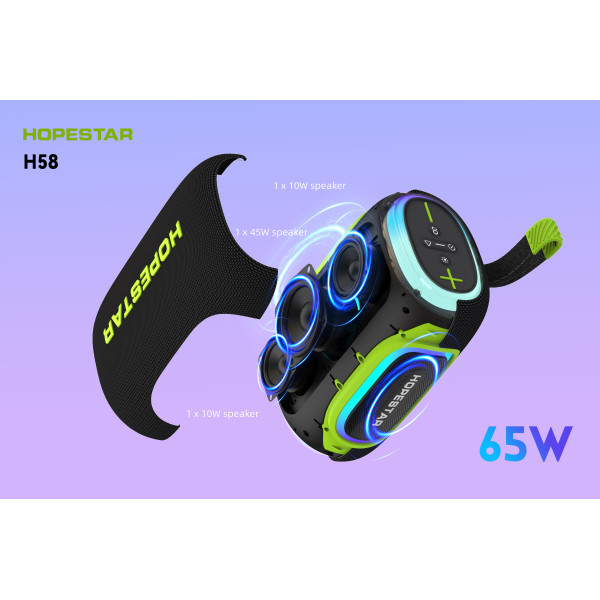 Bluetooth-колонка HOPESTAR H58 65W синий