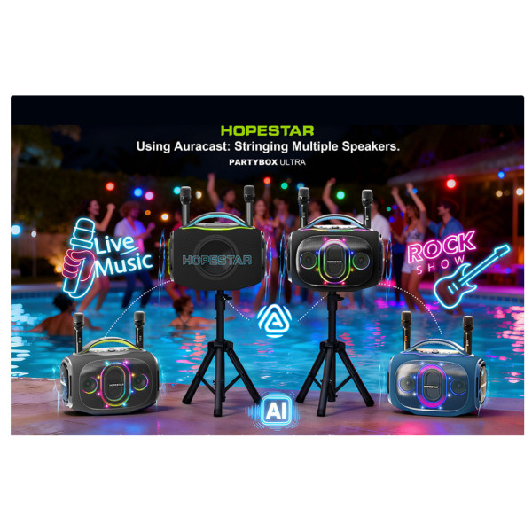 Bluetooth-колонка HOPESTAR PartyBox Ultra 550W (чорная)